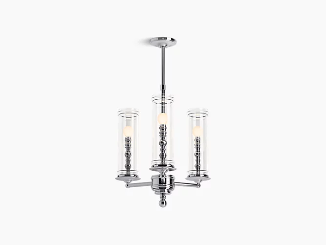Three-light chandelier-2